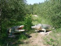 Dinosaurier Modelle Tiere aus der Eiszeit Dinosaurier Parks in Polen 27